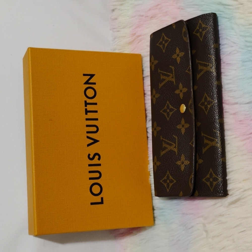 Authentic Louis Vuitton Pouchette Porte Monnaie Credit Long Wallet & Box - Picture 2 of 16